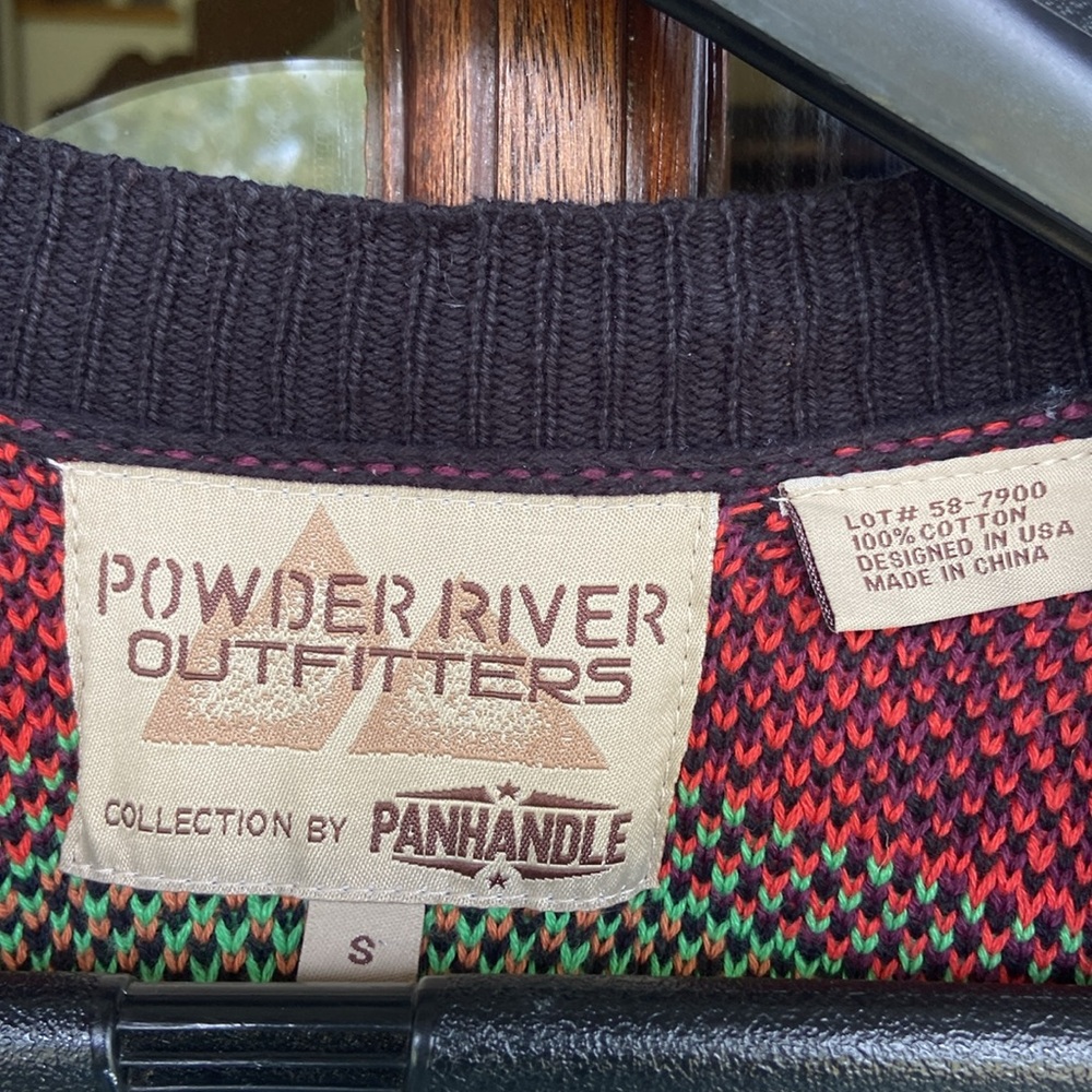 Powder River‎ Outfitters by Panhandle Slim Aztec fringed vest. Size small. - Picture 3 of 4